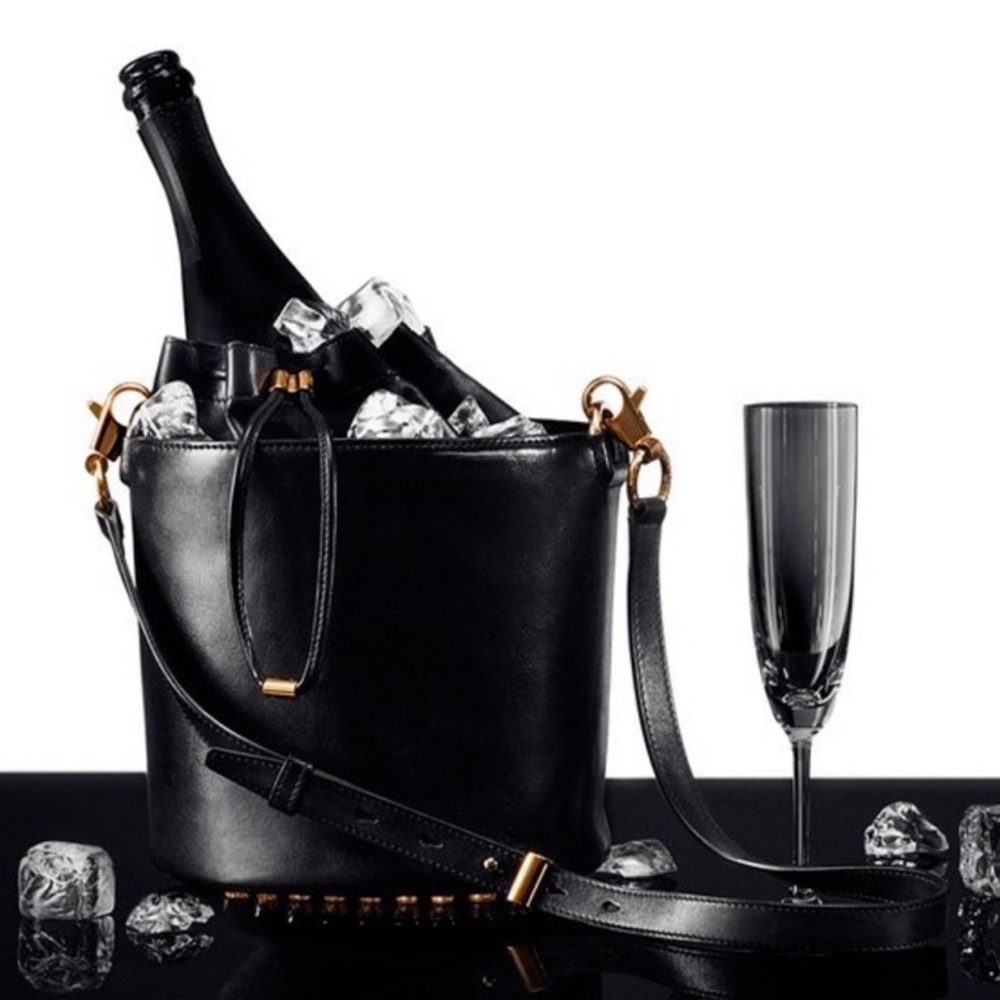 Alexandra Wang Bucket Bag, Black and gold